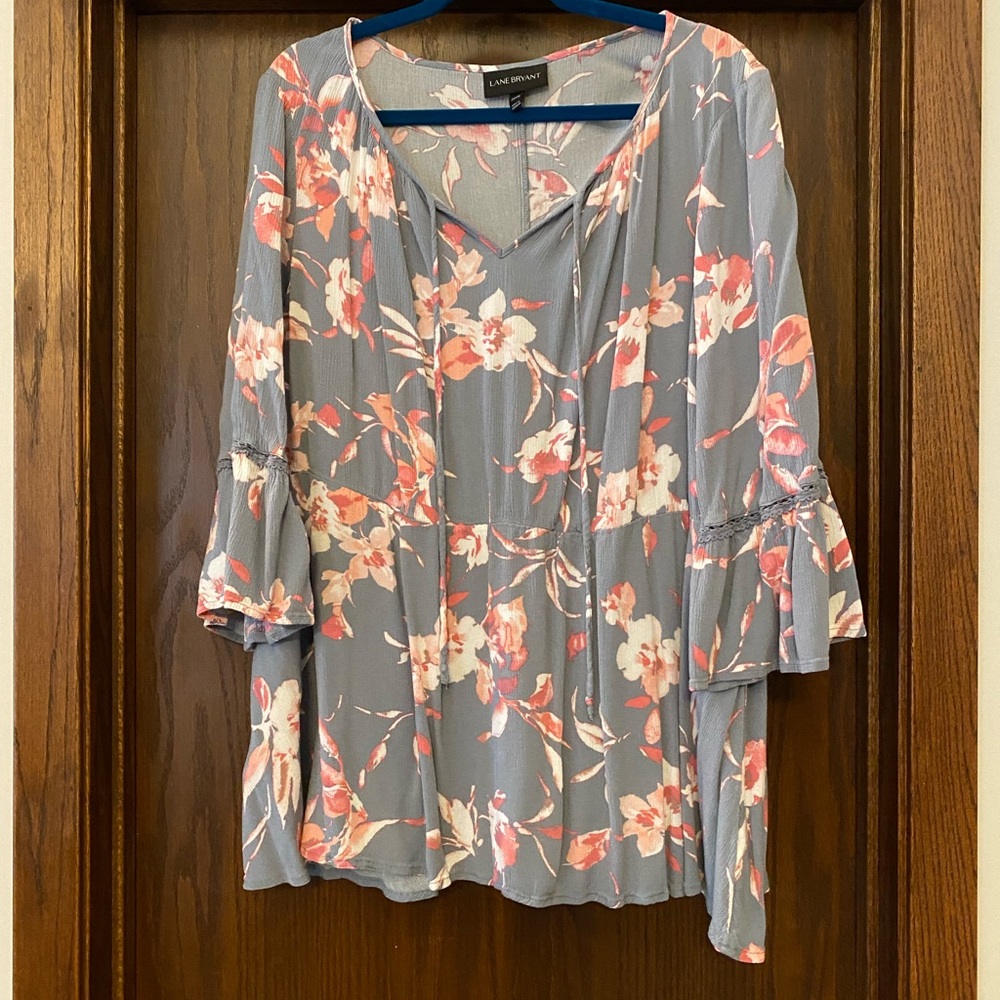 Floral peasant top